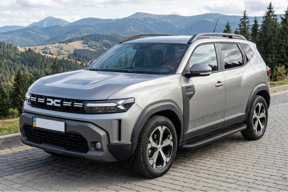 Dacia Duster 2024– Sidosteg Tayga Black V1 (2 st, aluminium) Foto 1