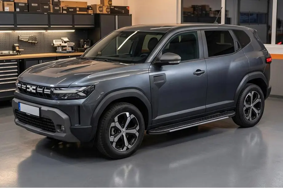 Renault Duster 2024– Sidosteg Bosphore Grey (2 st, aluminium) Image