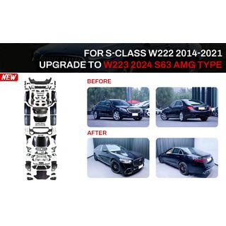 Restyling-kit för W223 S63 AMG (med dörrhandtag och insatser)