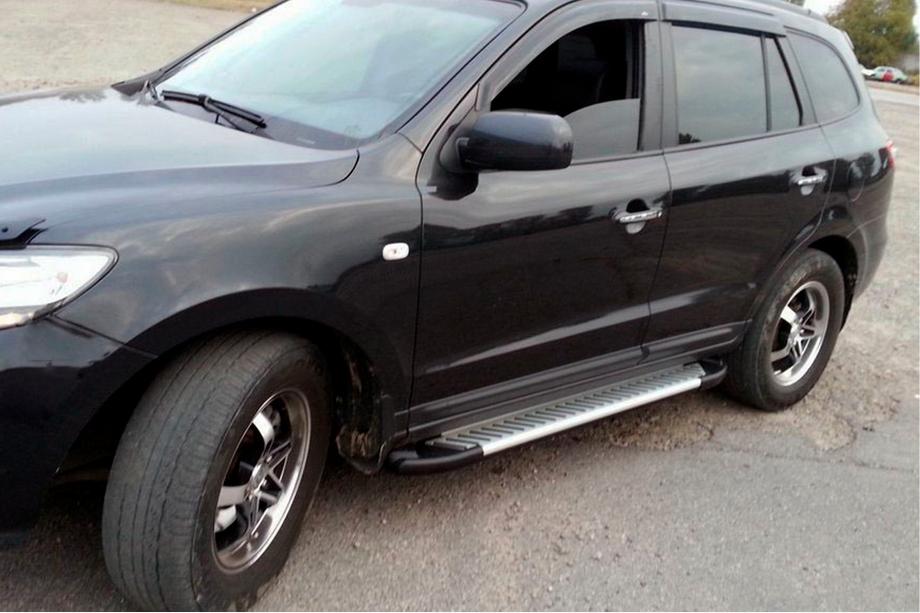 Hyundai Santa Fe 2 2006–2012 Sidosteg Line (2 st, aluminium) Image