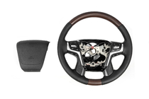Toyota Land Cruiser 200 2007–2021 Uppvärmd ratt (mörkt trä) foto 6