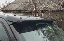Nissan Navara 2006–2015 Solskydd till vindrutan (på ram) foto 2