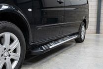 Mercedes Vito W639 2004–2014 Sidosteg Sunrise (2 st, aluminium) Lång (ExtraLong) foto 1