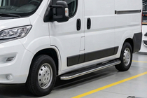 Fiat Ducato 2006–2025 Sidosteg Maydos V1 (2 st, aluminium ↗ rostfritt stål) foto 1