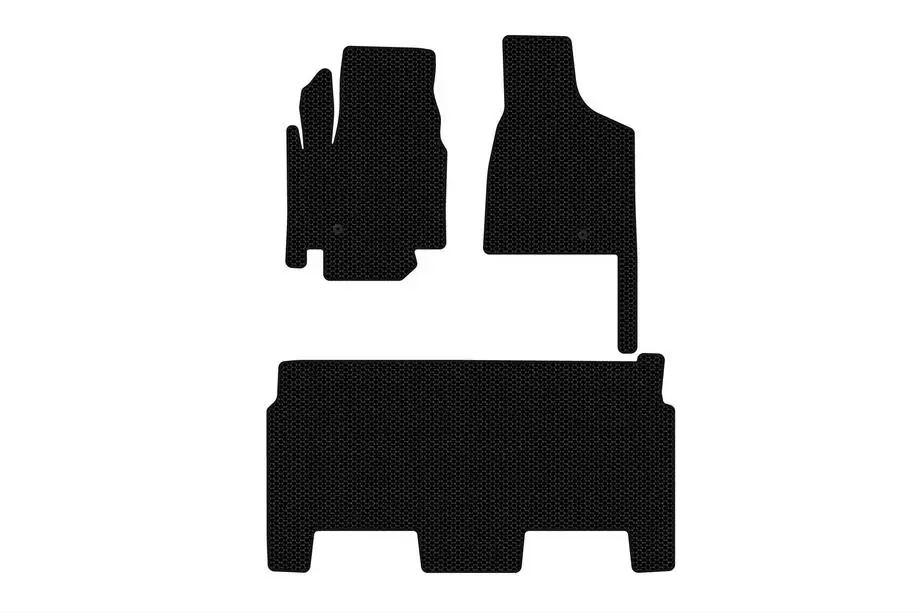 Dodge Grand Caravan V 2008–2020 Gummimattor Carsuit (2008-2020, 2 rader, 8-sits/utrustningsnivå SXT, svarta) Foto 1