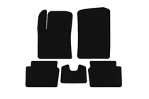 Hyundai I-10 2008–2013 Gummimattor Carsuit (HB, svarta) foto 1