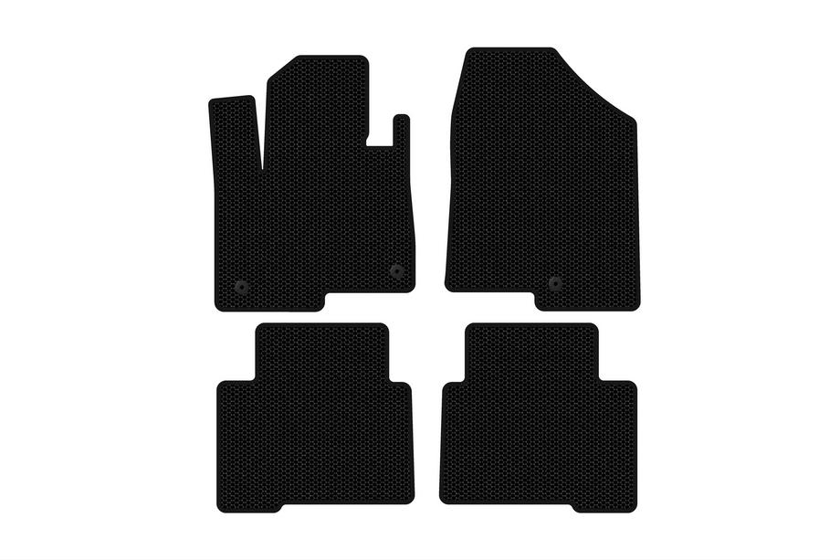Hyundai Santa Fe 4 2018–2023 Carsuit gummimattor för kupé (2 rader, för Grand, svarta) Image