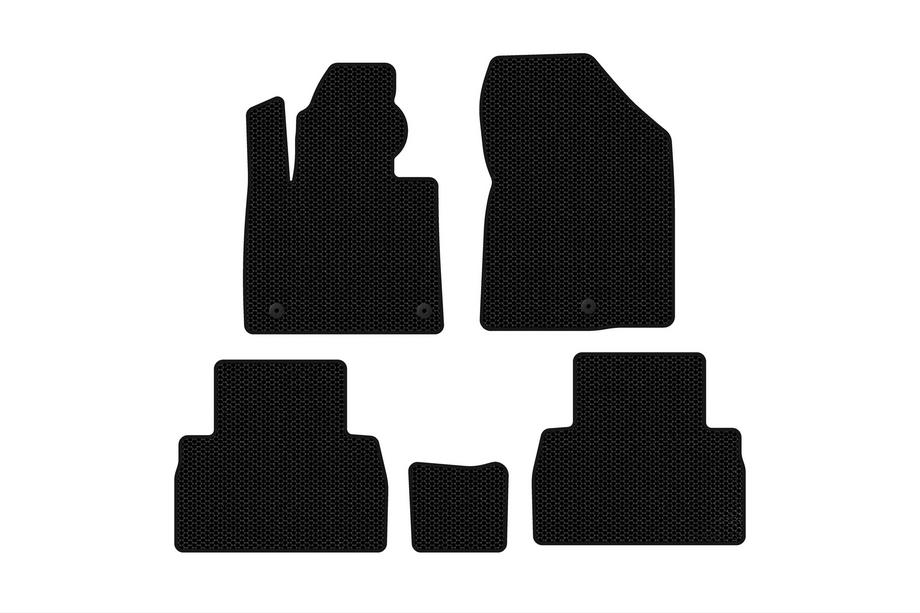 Hyundai Santa Fe 4 2018–2023 Gummimattor Carsuit (2018-2020, svarta) Image