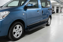 Renault Dokker 2013–2022 Sidosteg Allmond Black (2 st, aluminium) foto 1