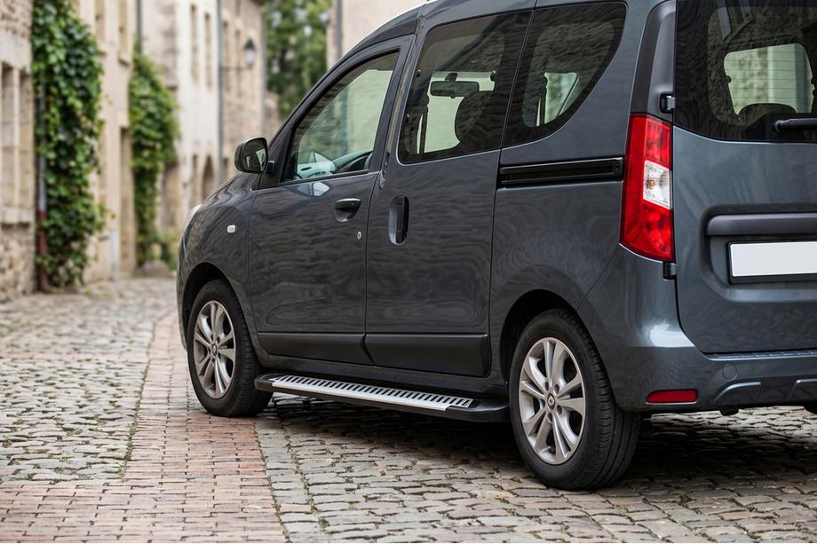 Renault Dokker 2013–2022 Sidosteg Line (2 st, aluminium) Image