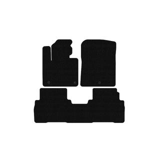 Carsuit gummimattor för kupén (7-sits, svarta) Kia Sorento III UM 2014–2020 foto 1