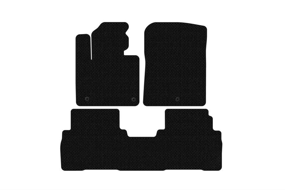 Kia Sorento III UM 2014–2020 Carsuit gummimattor för kupén (7-sits, svarta) Image