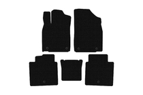 Lexus ES 2012–2018 Gummimattor Carsuit (2012-2015, SD, svarta) foto 1