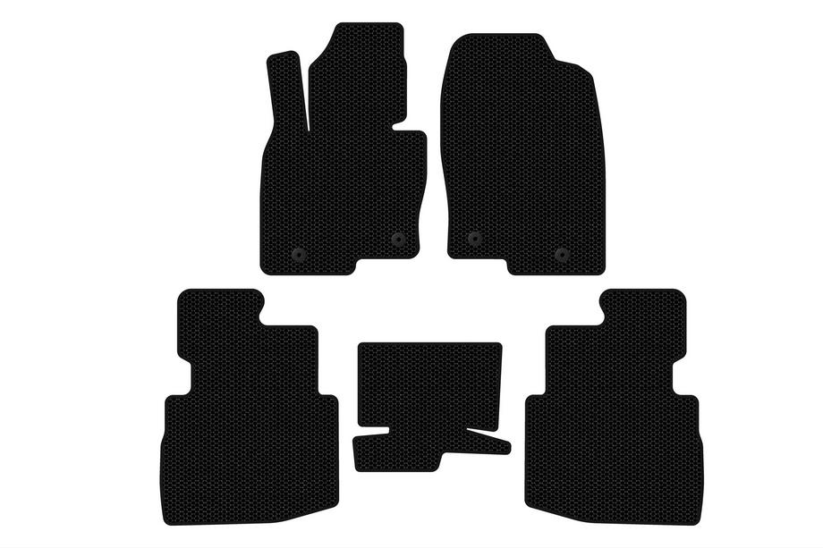 Mazda CX-9 2017– Carsuit gummimattor till kupén (2 rader, 7-sits, svarta) Image