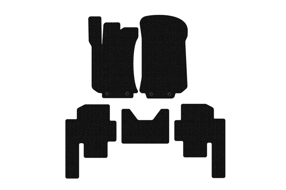 Mercedes R-klass W251 2005–2017 Gummimattor Carsuit (2 rader, svarta) Image