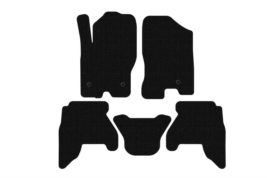Nissan Pathfinder R51 2005–2014 Gummimattor Carsuit V1 (2 rader, svarta, 2010-2014) Foto 1