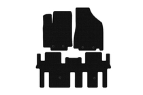 Nissan Pathfinder R52 2012–2021 Gummimattor Carsuit (2 rader, svarta) foto 1