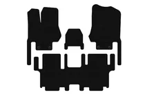 Nissan Quest 2011–2017 Carsuit gummimattor till kupén (2 rader, 7-sits, svarta) foto 1