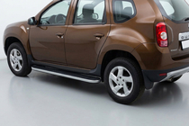 Dacia Duster 2008–2018 Sidosteg Tayga (2 st, aluminium) foto 1