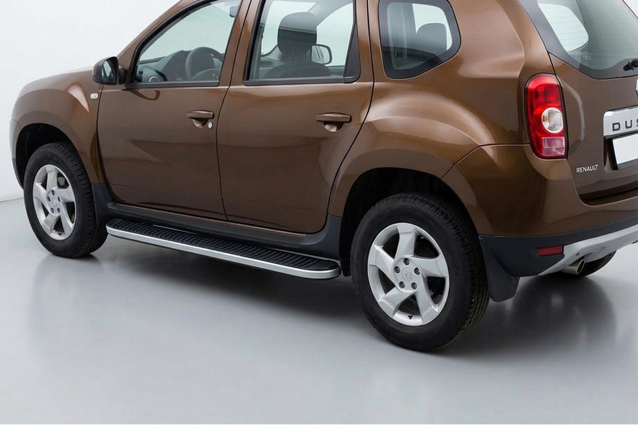 Dacia Duster 2008–2018 Sidosteg Tayga (2 st, aluminium) Image
