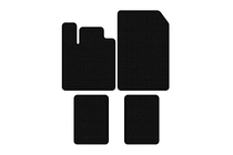 Renault Twingo 2007–2014 Carsuit gummimattor (Svarta) foto 1