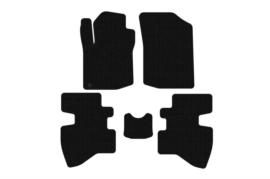 Toyota Aygo 2007–2014 Gummimattor Carsuit (2007-2009, halvkombi, 3-dörrars, svarta) Foto 1