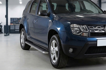 Renault Duster 2008–2017 Sidosteg Maydos V1 (2 st, aluminium ↗ rostfritt stål) foto 1