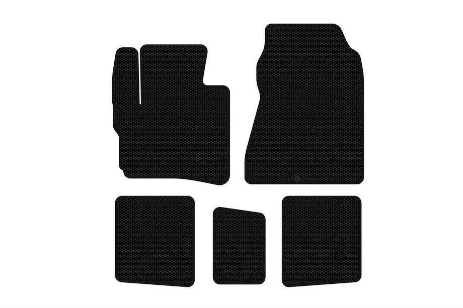 Toyota IQ 2008–2015 Gummimattor Carsuit (HB, svarta) Image