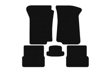 Volkswagen Golf 2 1983–1992 Carsuit gummimattor (Svarta) foto 1