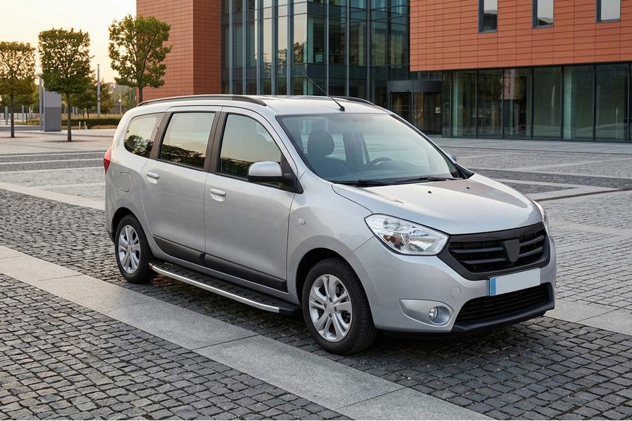 Dacia Lodgy 2012–2022 Sidosteg Fullmond (2 st, aluminium) Image