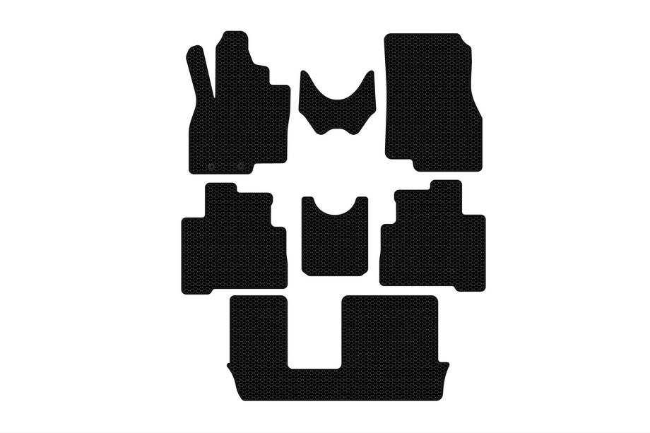Mitsubishi Grandis 2003–2011 Carsuit gummimattor för kupén (3 rader, svarta) Image