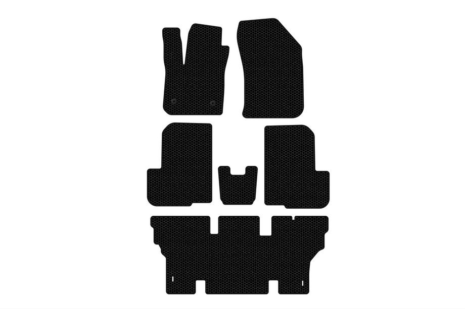 Dacia Lodgy 2012–2022 Gummimattor Carsuit (3 rader, 7-sits, svarta) Image