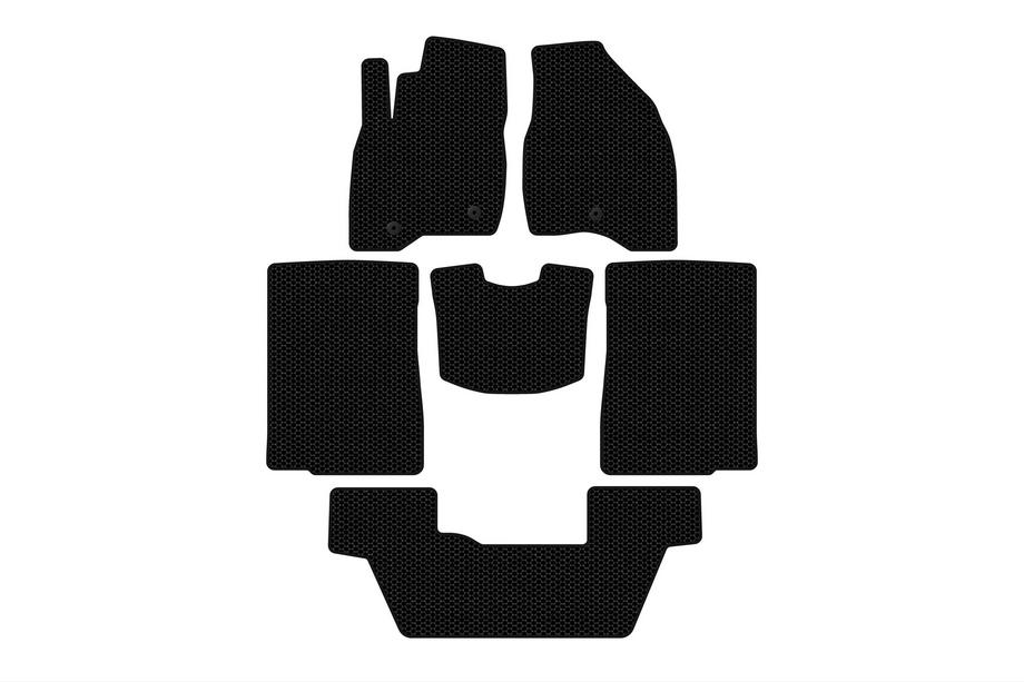 Ford Explorer 2011–2019 Gummimattor Carsuit (2015-2017, 3 rader, 7-sits, svarta) Image