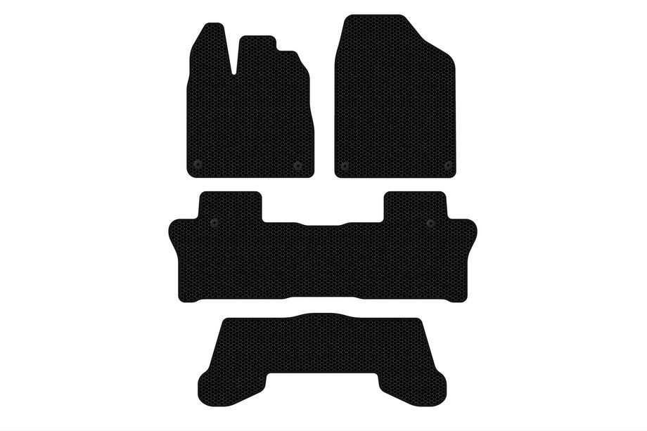 Honda Pilot 2015–2022 Carsuit gummimattor för kupén (3 rader, svarta) Image