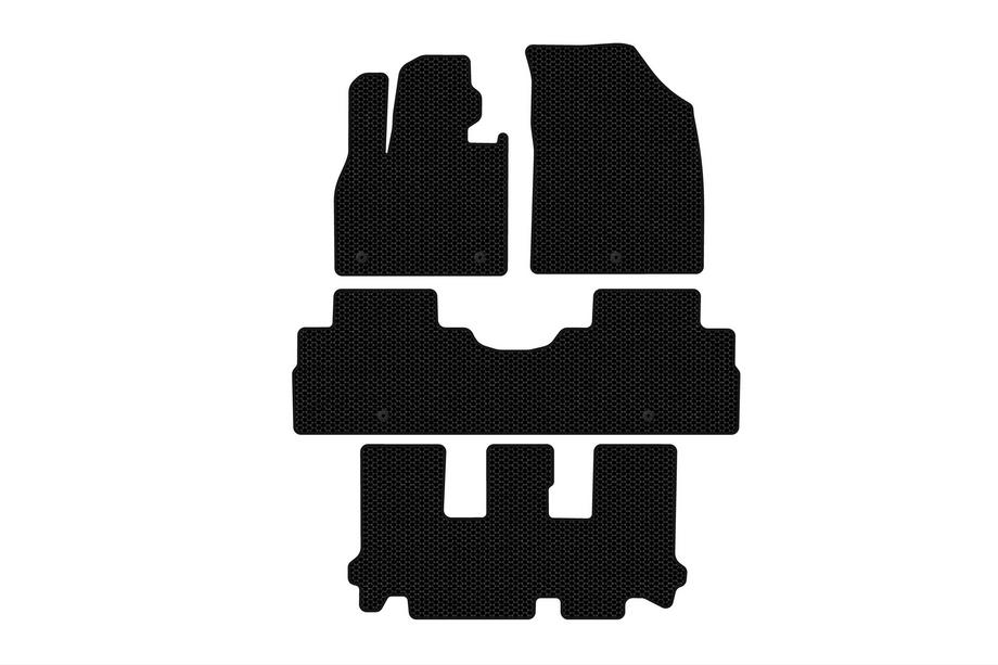 Hyundai Palisade 2018–2025 Gummimattor Carsuit (3 rader, 8-sits, svarta) Image