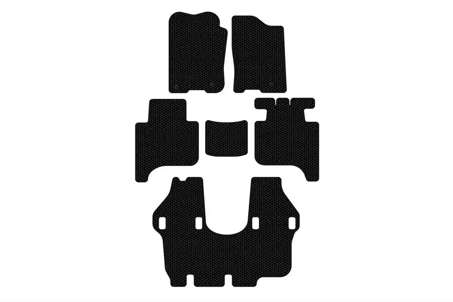 Infiniti QX56 2004–2010 Carsuit gummimattor (3 rader, 2004-2008, svarta) Image
