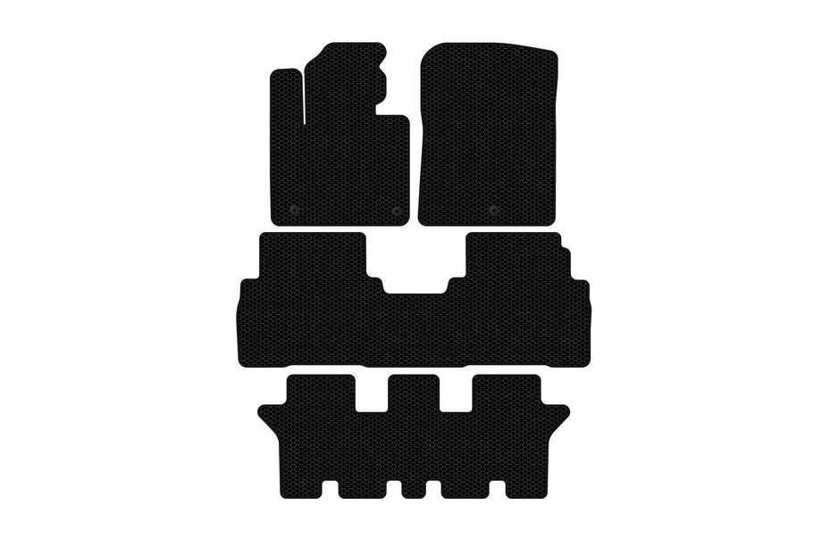 Kia Sorento III UM 2014–2020 Gummimattor Carsuit (3 rader, 7-sits, svarta) Image