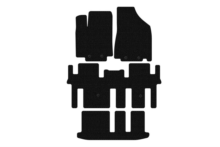 Nissan Pathfinder R52 2012–2021 Carsuit gummimattor för kupén (3 rader, svarta) Image