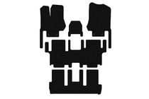 Nissan Quest 2011–2017 Gummimattor Carsuit (3 rader, 7-sits, svarta) foto 1