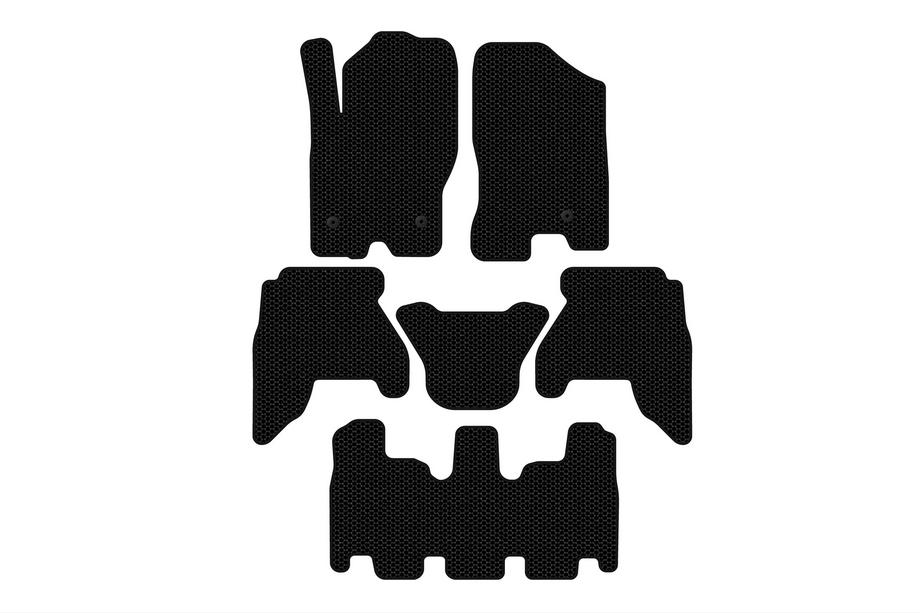 Nissan Pathfinder R51 2005–2014 Gummimattor Carsuit V1 (3 rader, svarta, 2010-2014) Image