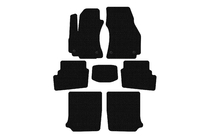 Opel Zafira A 1998–2005 Carsuit gummimattor (3 rader, 2003-2005, 7-sits, svarta) foto 1