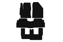 Toyota Verso 2009–2018 Gummimattor Carsuit (3 rader, 7-sits, svarta) foto 1
