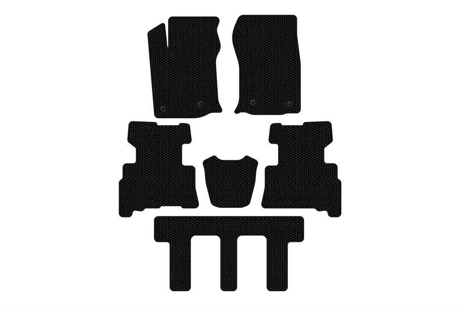 Toyota 4Runner 2009–2024 Gummimattor Carsuit (3 rader, 2014-2024, 7-sits, svarta) Image