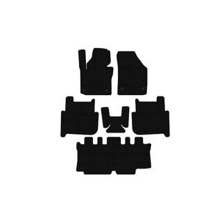 Gummimattor Carsuit (3 rader, 2006-2010, 7-sits, svarta) Volkswagen Touran 2003–2010 foto 1
