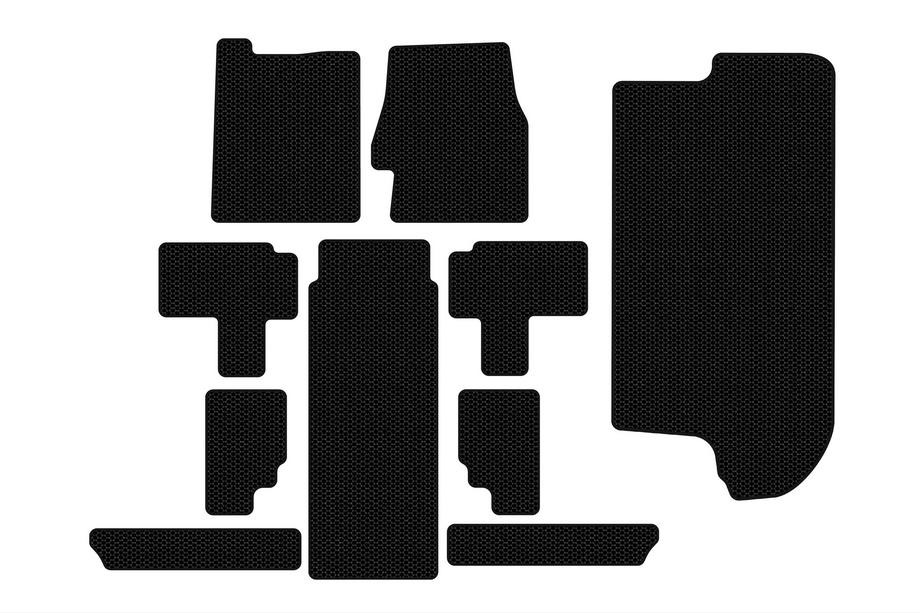 Kia Carnival 2002–2013 Gummimattor Carsuit (komplett set för kupén, svarta) Foto 1