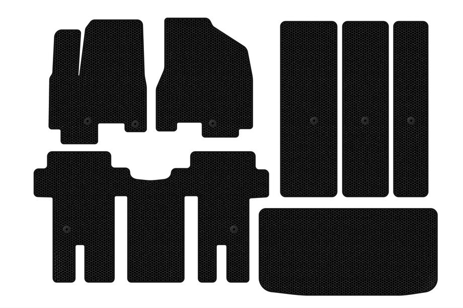 Kia Carnival 2014–2020 Gummimattor Carsuit (komplett set för kupén, svarta) Image