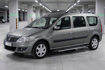 Dacia Logan MCV 2004–2014 Sidosteg RedLine V1 (2 st, aluminium) foto 3