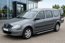 Renault Logan MCV 2005–2013 Sidosteg Duru (2 st, aluminium) foto 1