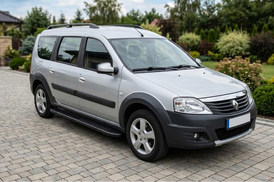 Renault Logan MCV 2005–2013 Sidosteg Bosphorus Black (2 st, aluminium) Image