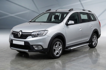Dacia Logan MCV 2013–2020 Sidosteg Line (2 st, aluminium) foto 1